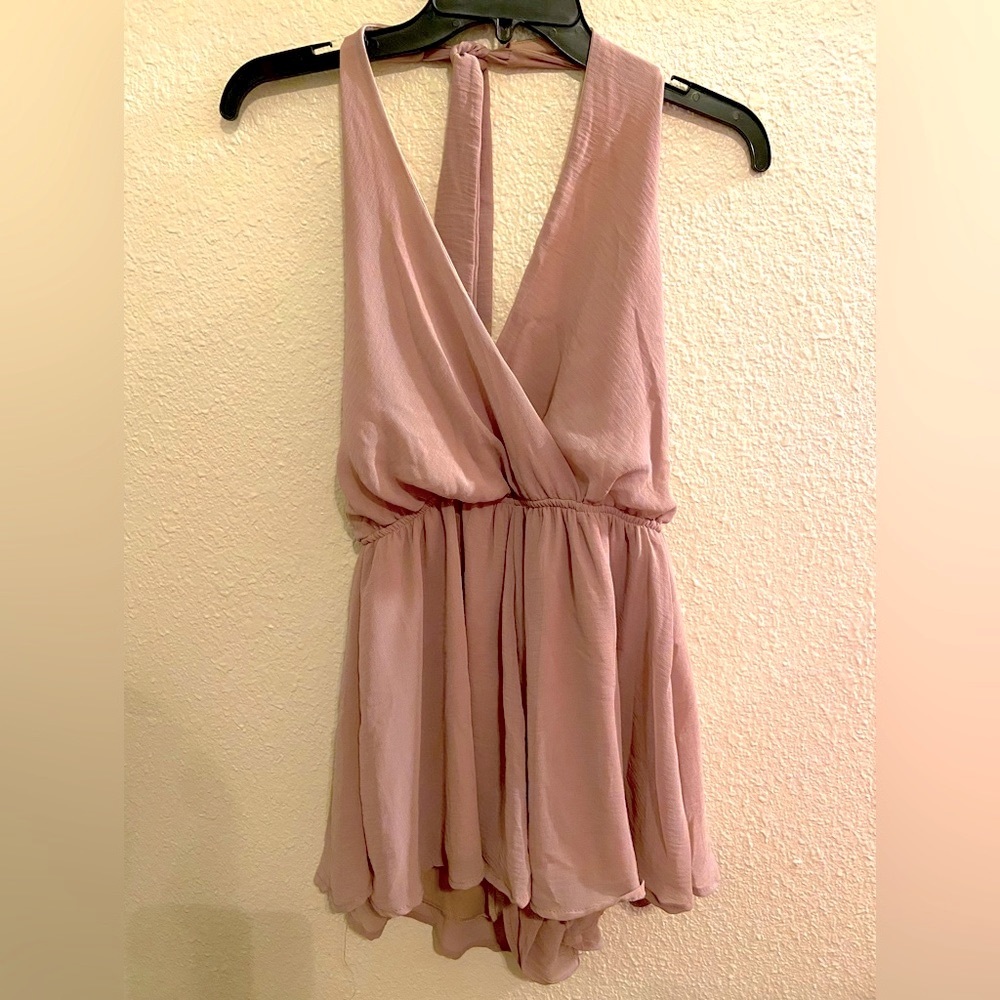 Modlook 29 Crepe Pink Chiffon Romper